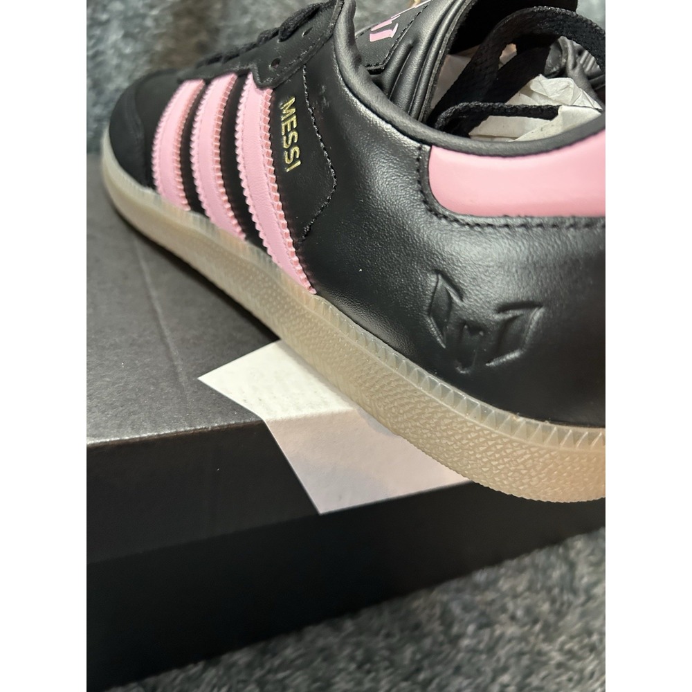 Lionel Messi x adidas Samba Inter Miami CF Black Pink  JP7845 Size 9 - Men's - Picture 6 of 9